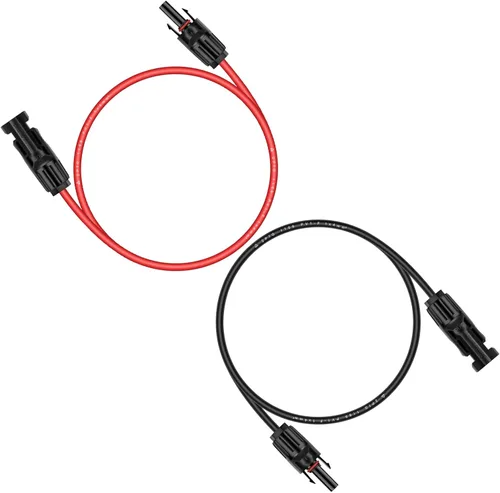 Miniatura 11 de iGreely - Cable de extensión solar de 10 pies y 10 AWG con conector macho y hembra de panel solar, adaptador de panel solar