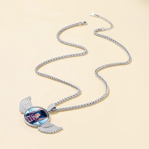 Miniatura 8 de Supcare - Collar con foto o etiqueta de perro para hombres, colgante de foto conmemorativo personalizado para mujeres y hombres