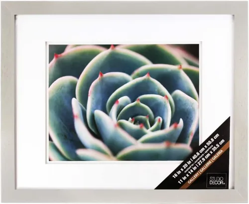 Miniatura 4 de Studio Décor® - Marco de pared gris con paspartú doble