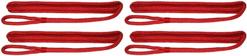 Miniatura 11 de Extreme Max 3006.2168 BoatTector Premium Línea de Guardabarros de Nailon de Doble Trenza Paquete de Valor de 2 - 3/8" x 6', Negro