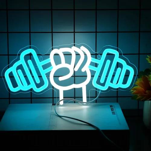 Miniatura 7 de Letrero de neón de baloncesto, luz LED de neón regulable de 12 pulgadas, alimentada por USB, decoración de pared de neón deportiva estética