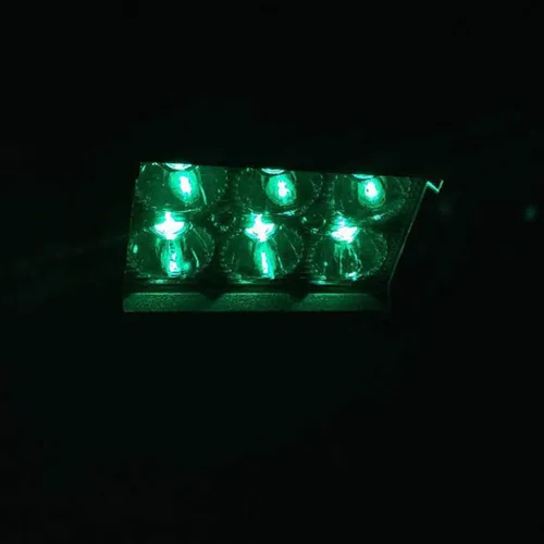 Miniatura 4 de Auxmotec Luces LED verdes de conducción de caza de 18 W, 4 pulgadas, barra de luz para todoterreno, camioneta, barco, tractor, pesca, caza