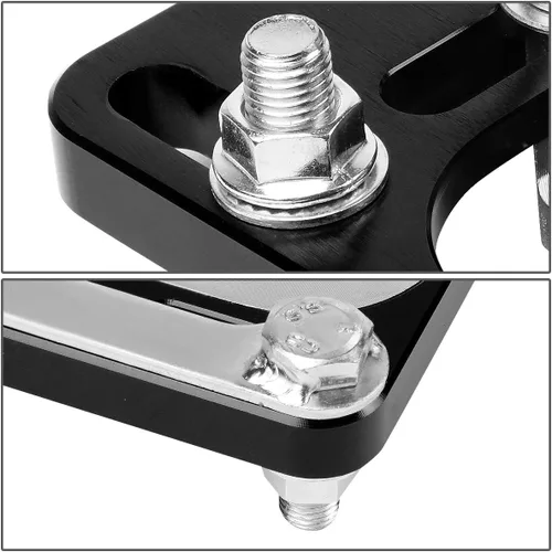 Miniatura 4 de DNA Motoring CBK-PLT-FM94-BK Placas delanteras ajustables +/- 2.5 Camber/Caster en espiral