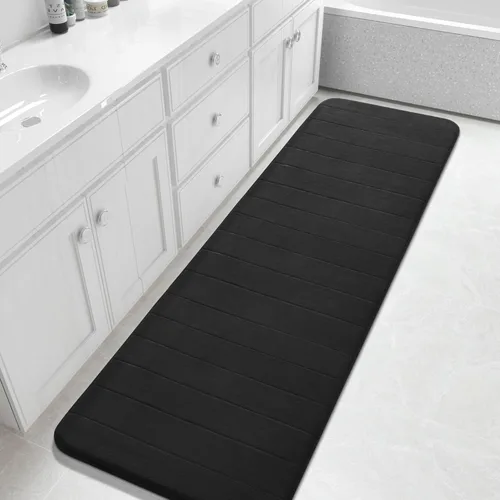 Miniatura 102 de Yimobra Tapete de baño de espuma viscoelástica, súper suave, absorbente, antideslizante, de secado rápido, lavable a máquina, tapete para bañera