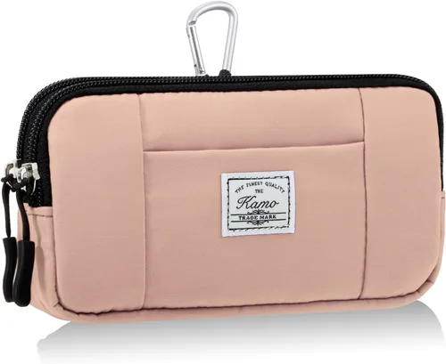 Miniatura 15 de KAMO Funda multiusos de lona horizontal para smartphone, funda para teléfono celular con asa para cinturón, bolsas de cinturón para mujeres, funda