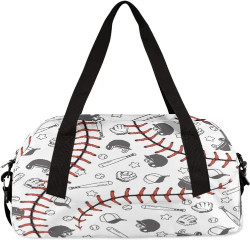 Miniatura 5 de Bolsa de lona para niños, bolsa de gimnasio deportiva para niños, niñas y adolescentes, bolsa de mano para el fin de semana, bolsa de viaje