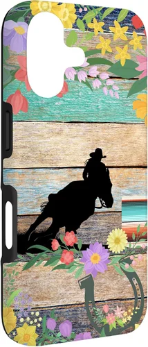 Miniatura 3 de Cute Serape Spring Flower Rodeo Western Horse Barrel Racing Case for iPhone 17