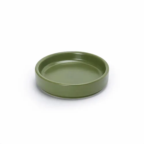 Miniatura 13 de D'vine Dev Maceta Redonda Moderna de Cerámica de 3.7 Pulgadas con Platillo, Bandeja de Drenaje para Macetas de Interior, Negro Mate, 97-T-B-1