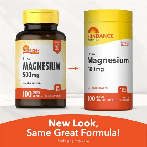 Miniatura 7 de Sundance Suplemento de magnesio 500 mg Óxido 100 comprimidos recubiertos Vegetariano, sin OMG y sin gluten