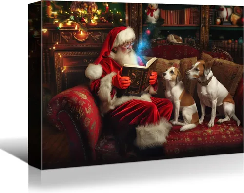 Miniatura 25 de Denozer - Arte de pared de muñeco de nieve de Navidad, impresiones artísticas sobre lienzo para dormitorio, sala de estar, decoración de pared