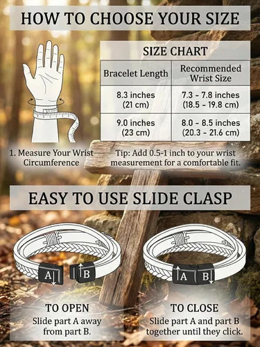 Miniatura 6 de Pulsera de cuero para hombre con cruz trenzada de varias capas con cierre de acero inoxidable, regalos religiosos cristianos para él