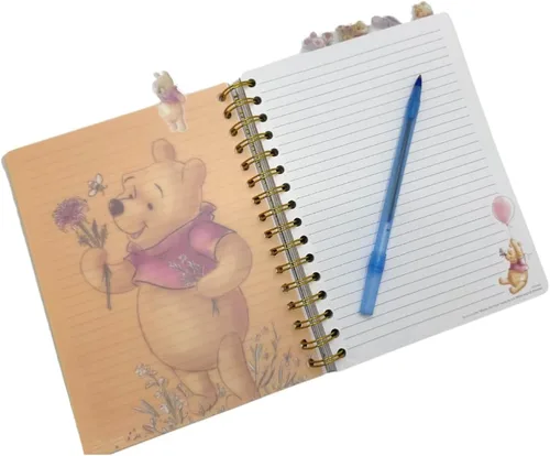 Miniatura 7 de Disney Winnie The Pooh - Cuaderno de pestañas encuadernado en espiral, 144 páginas rayadas, 8 x 7 pulgadas