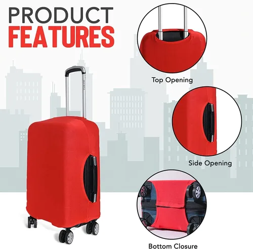 Miniatura 5 de Funda de equipaje de viaje I Protector de maleta aprobado por la TSA I Fundas de equipaje para maleta I Funda de maleta Bolsa I Protector