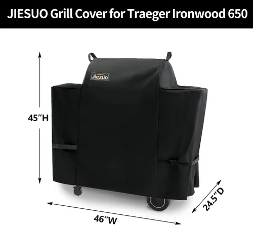 Miniatura 2 de Cubierta de parrilla para parrillas Traeger serie 22 y Pro 575, resistente e impermeable, diseño de cremallera especial