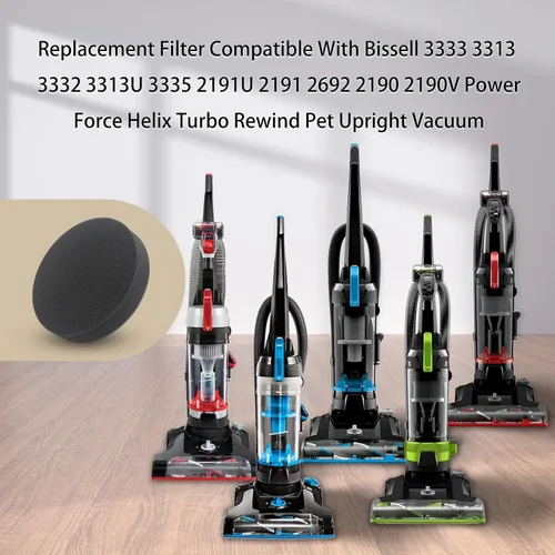 Miniatura 3 de Cherimo Filtro 3333 compatible con Bissell 3333 3313 3332 3313U 3335 2191U 2191 2692 2190 2190 V PowerForce Helix Turbo Rewind Pet Aspiradora
