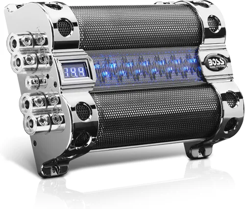 Miniatura 7 de BOSS Audio Systems CAP8 - Condensador de coche – 8 farad, almacenamiento de energía, graves mejorados desde estéreo, tono de polaridad inversa