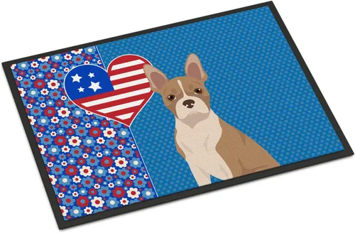 Miniatura 35 de Caroline's Treasures WDK5119JMAT Airedale Terrier USA - Tapete para interiores o exteriores, 24 x 36 pulgadas, tapete para puerta delantera