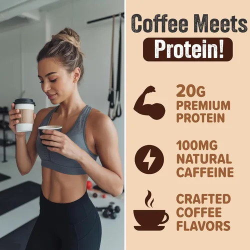 Miniatura 3 de PEScience Select Cafe Protein Coffee - Polvo con sabor a café, 100 mg de cafeína, 0.71 onzas de proteína helada, café en polvo o crema - Caramel