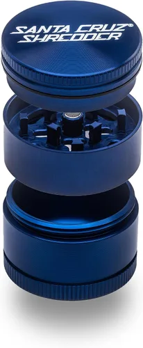 Miniatura 5 de Santa Cruz Shredder Molinillo de hierbas de metal con parte superior moleteada para un agarre más fuerte, 3 piezas, pequeño de 1.7 pulgadas (verde)