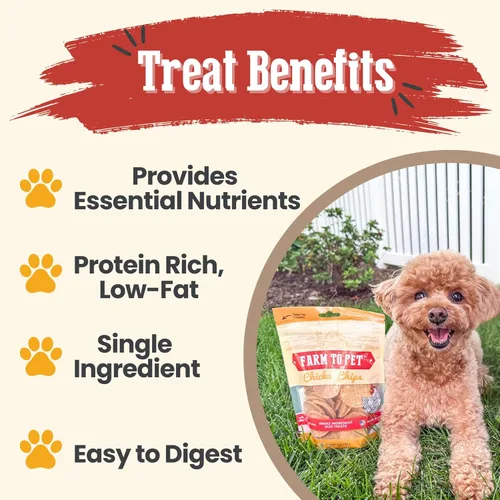 Miniatura 4 de Farm To Pet - Golosinas de entrenamiento para perros - Chips de pollo, un solo ingrediente - 4 onzas, magras, totalmente naturales, golosinas