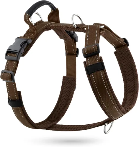 Miniatura 15 de Arnés Anti-Tirones para Perros con Asa, Malla Suave Acolchada Ajustable para Perros Pequeños, Medianos y Grandes Arnés Reflectante de Paseo Fácil