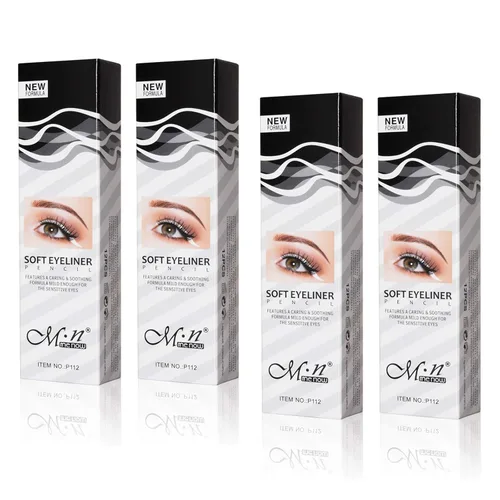 Miniatura 10 de Fashionwu Lápices delineadores de ojos blancos de uso profesional como resaltador, suaves, impermeables, sombra de ojos de larga duración
