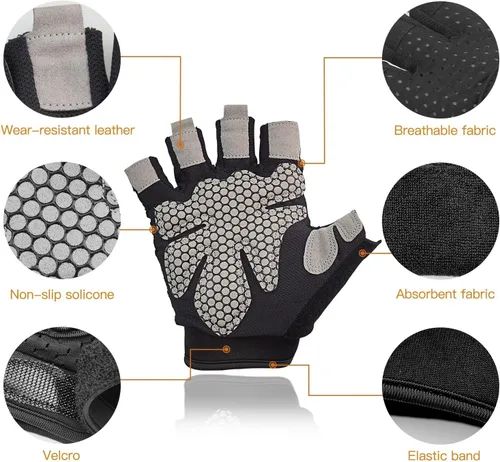 Miniatura 4 de Workout Gloves Weight Lifting Gloves Palm Support Protection for Men Women, Exercise Gloves Sports for Training, Fitness, Gym