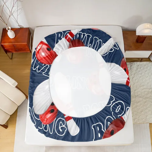 Miniatura 4 de Erosebridal Sábanas de baloncesto para niños y niños, sábana bajera deportiva tamaño individual, sábanas para canchas de baloncesto, ropa de cama