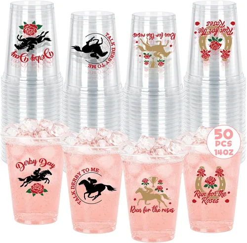 Miniatura 9 de 50 piezas de vasos del 4 de julio, vasos de plástico patrióticos de 16 oz para decoraciones del 4 de julio, recuerdos de fiesta patrióticos, vaso