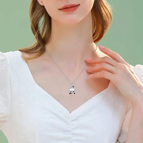 Miniatura 5 de Lindo collar de animal de plata de ley 925 con colgante de collar de joyería para mujeres, hermana e hija