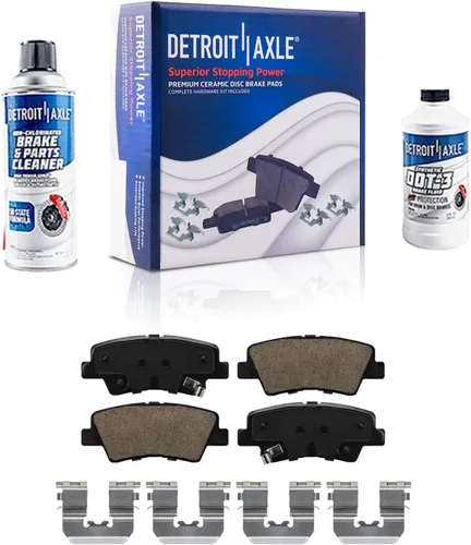 Miniatura 115 de Detroit Axle - Kit de freno delantero para Dodge Ram 1500 Durango Dakota Chrysler Aspen Dakota Driver Side Disco Freno Pinza de freno de cerámica