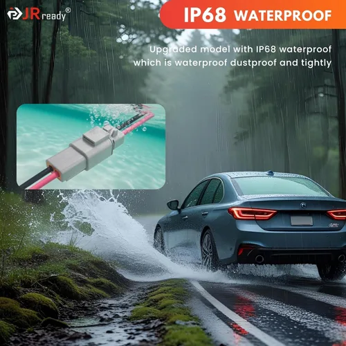 Miniatura 3 de JRready ST9031 Deutsch - Kit de conectores DTP de 2 cables 10AWG (UL3266), conector eléctrico automotriz de 2 pines impermeable IP68, conectores