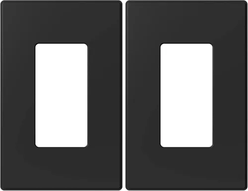 Miniatura 25 de ELEGRP Placas decorativas de pared de 3 segmentos sin tornillos, cubierta de placa frontal termoplástica irrompible para interruptor de toma