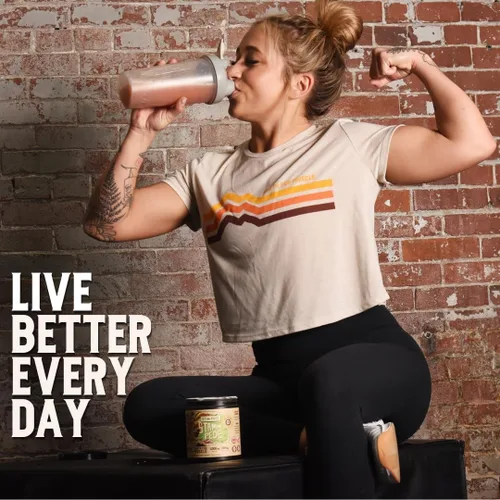 Miniatura 5 de Earth Fed Muscle Stampede sin estimulantes antes del entrenamiento, cereza agria, estimulante y sin cafeína, aumenta la energía, la resistencia