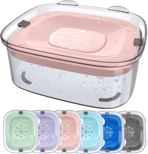 Miniatura 9 de AONKEY Cuenco de agua para perros de 3L sin derrames, cuenco grande de 101oz a prueba de derrames para perros, reduce el rellenado, dispensador
