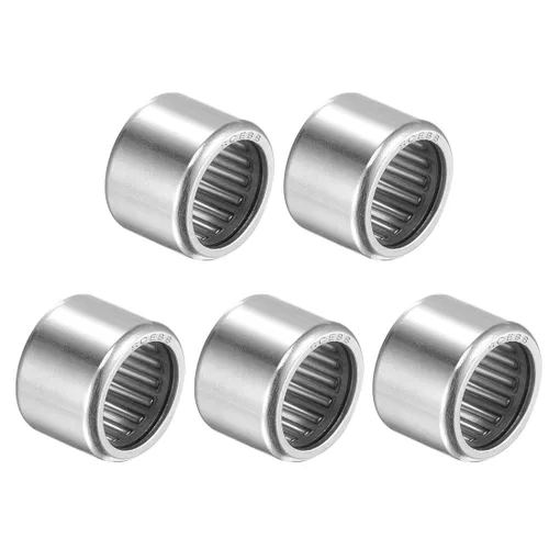 Miniatura 17 de uxcell SCE68 Rodamientos de agujas 3/8-pulgadas de diámetro 9/16-pulgadas de diámetro exterior 1/2-pulgada de ancho Acero cromado Extremo abierto 5