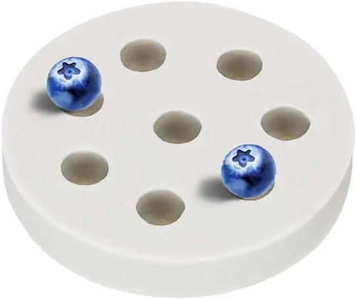 Miniatura 3 de Molde de silicona con forma de arándano y frambuesa, 3D, molde para hornear