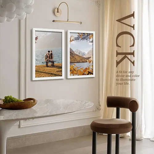 Miniatura 131 de VCK Marcos para póster de madera maciza de 22.375 x 34 pulgadas, marco de fotos A1 negro con montaje en pared, paquete de 3