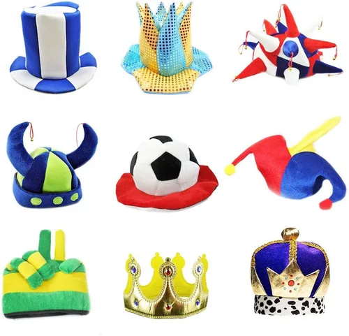 Divertidos sombreros de fiesta divertidos para adultos, paquete de 6 – Sombreros de disfraz novedosos surtidos para suministros de fiesta de