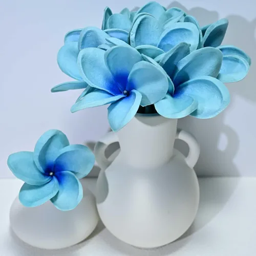 Miniatura 48 de Regalos de Cumpleaños para Mujeres 8pcs Flores Rosa Claro PU Tacto Real Flores Regalos para Mujeres para Navidad Flores Artificiales para Bricolaje