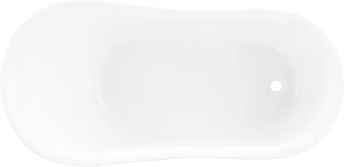 Miniatura 4 de Signature Hardware 480112 Ultra - Bañera de acrílico de 67 pulgadas con desbordamiento integrado, borde enrollado y pies imperiales, menos montaje