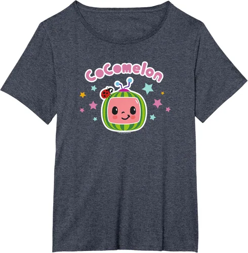 Miniatura 14 de CoComelon Camiseta clásica con logotipo de cara sonriente centrada, Negro