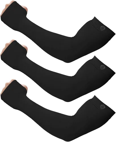 Miniatura 47 de Mangas para brazo, para hombres o mujeres. Para calentar o refrescar. Guantes de Compresión con factor de protección de los rayos ultravioleta UPF
