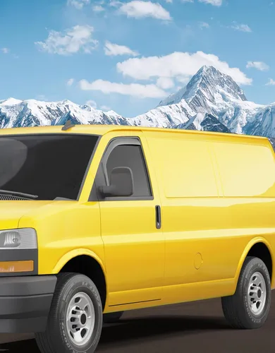 Miniatura 8 de Protectores de lluvia de ventana en canal para Chevy Express Van 1996-2026 y GMC Savana 1996-2026, deflectores de ventana extra duraderos, viseras