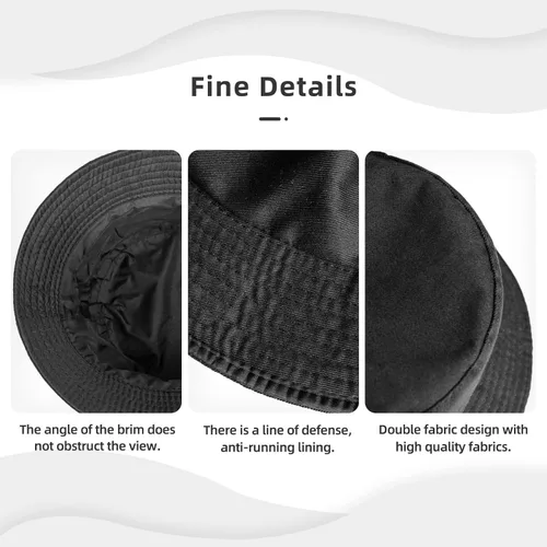 Miniatura 5 de Sombrero de pescador de verano para hombres, mujeres y adolescentes, sombrero de sol ligero y plegable Concientización sobre la depresión