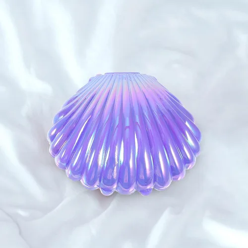 Miniatura 8 de Didiseaon 12 cajas de dulces de concha de mar, recipientes de conchas de mar, recipientes de regalo de fiesta de almejas, caja de plástico