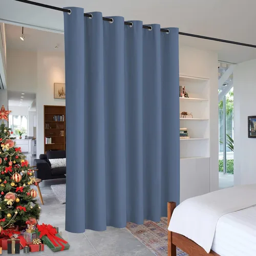 Miniatura 82 de RYB HOME - Cortinas extra largas con bloqueo de luz, persianas opacas insonorizadas para privacidad para cine en casa, oficina, fondo de patio, sala