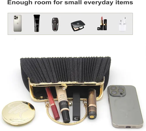 Miniatura 5 de Bolso de mano para mujer, bolso de noche brillante para fiesta, baile, boda, formal