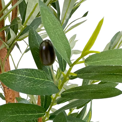 Miniatura 4 de SIGNWIN - Árbol artificial en maceta con diseño y textura de flores y pájaros, decoración moderna, planta de piso, para el hogar u oficina