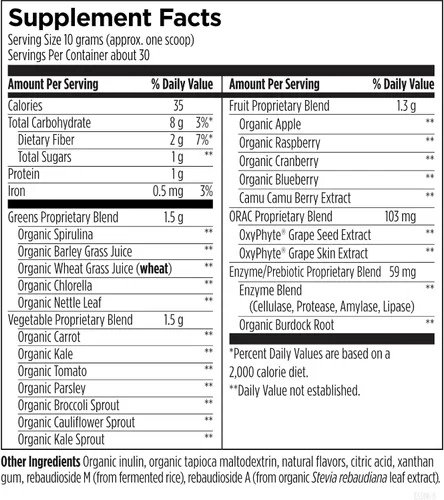 Miniatura 4 de Designs for Health EssentiaGreens and Reds (fresa kiwi, 30 porciones), superalimento vegano en polvo con espirulina, col rizada, manzana y más